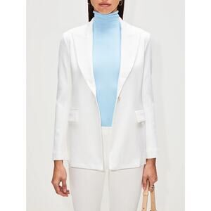 Rosetta Getty Peak Lapel Blazer White Size 4 NWT